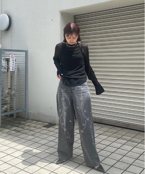 Ameri ★ HALTER NECK LONG SLEEVE SET TOP HALTER NECK LONG SLEEVE SET TOP（Tシャツ/カットソー）｜Ameri