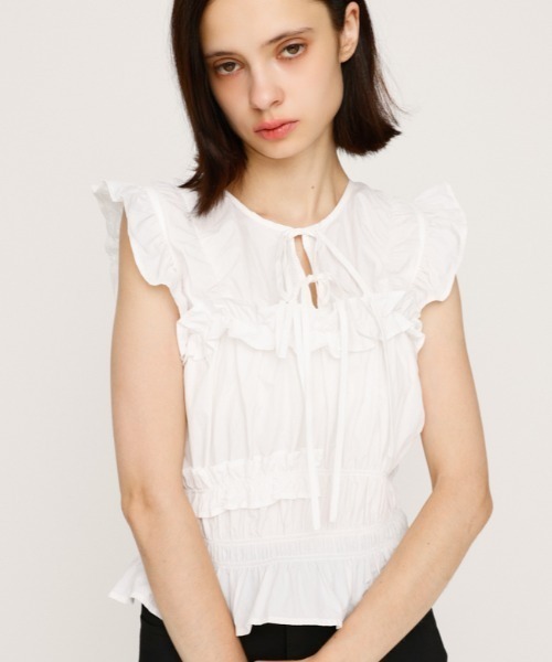 SLY(XC)FRILL 2WAY RIBBON BL t 2EFC { uEX ĕ H m[X[ugbvX(Vc/uEX)