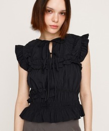 SLY ブラウス SLY ブラウス シャツ DESIGN SHOULDER CORSET デザイン