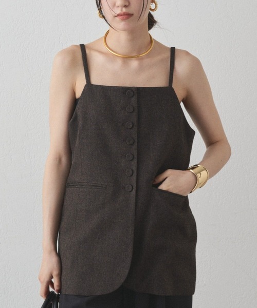 LOUNGEDRESS（ラウンジドレス）の「ビスチェベスト（ベスト・レディース・ブラウン/ブラック・FREE）」の2枚目の写真