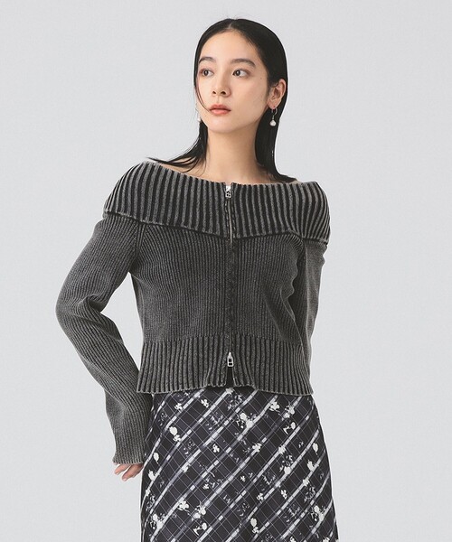 Maria モールフェード ジップ カーディガン（カーディガン/ボレロ）｜Ray