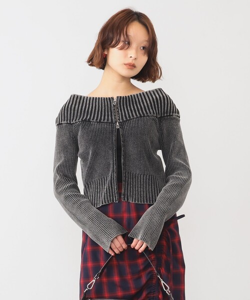 モールフェード ジップ カーディガン（カーディガン/ボレロ）｜Ray
