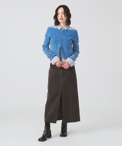 Ray BEAMS（レイビームス）の「モールフェード ジップ カーディガン [手洗い可]（カーディガン/ボレロ・レディース・ロイヤルブルー/ブラック/ワイン・ONE SIZE）」の17枚目の写真