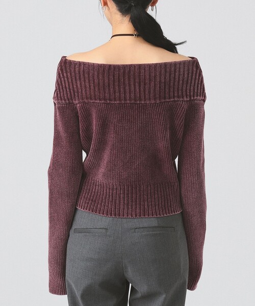 Ray BEAMS（レイビームス）の「モールフェード ジップ カーディガン [手洗い可]（カーディガン/ボレロ・レディース・ロイヤルブルー/ブラック/ワイン・ONE SIZE）」の22枚目の写真