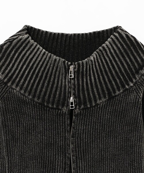モールフェード ジップ カーディガン [手洗い可]（カーディガン/ボレロ