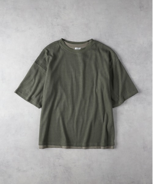 Right-on(ライトオン)の「NEOSARTIC(ネオサーティック)【メンズ】透かし編みTシャツアンサンブル(その他トップス・メンズ・オリーブ/ライトベージュ/ブルー・L/XL/M)」の5枚目の写真
