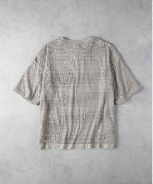 Right-on(ライトオン)の「NEOSARTIC(ネオサーティック)【メンズ】透かし編みTシャツアンサンブル(その他トップス・メンズ・オリーブ/ライトベージュ/ブルー・L/XL/M)」の7枚目の写真