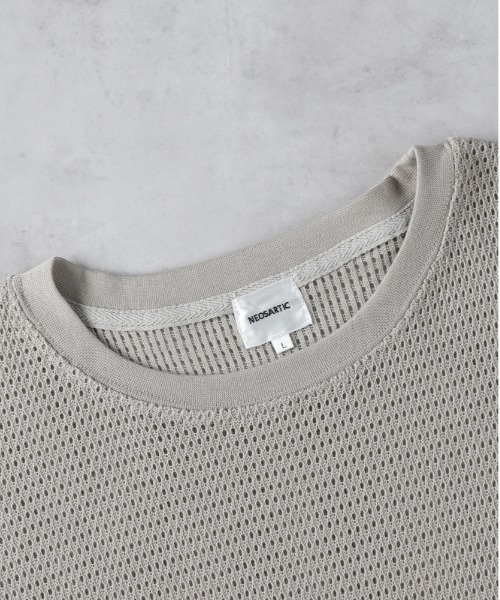 Right-on(ライトオン)の「NEOSARTIC(ネオサーティック)【メンズ】透かし編みTシャツアンサンブル(その他トップス・メンズ・オリーブ/ライトベージュ/ブルー・L/XL/M)」の8枚目の写真