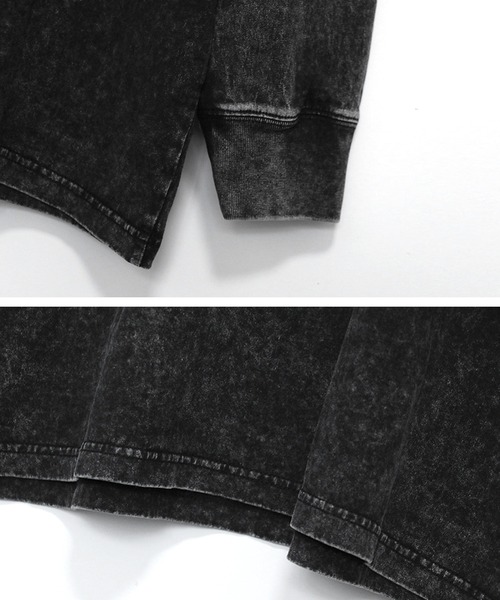 JOHNNY WOLF（ジョニーウルフ）の「EUSTACE オーバーサイズ アシッドウォッシュ レイヤード Tシャツ（Tシャツ/カットソー・メンズ・ブラック・S/M/L/XL）」の5枚目の写真