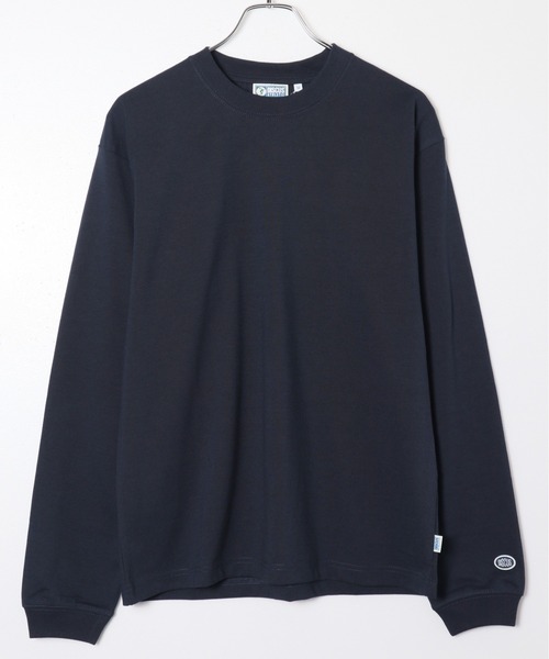 DISCUS ATHLETIC(ディスカス アスレチック)の「【DISCUS ATHLETIC/ディスカス アスレチック】USAコットンブレンドヘビーウェイトロンT(Tシャツ/カットソー・メンズ・ブラック/ホワイト/ネイビー/グレイッシュベージュ/オートミール/杢グレー・MEDIUM/LARGE/X-LARGE)」の22枚目の写真