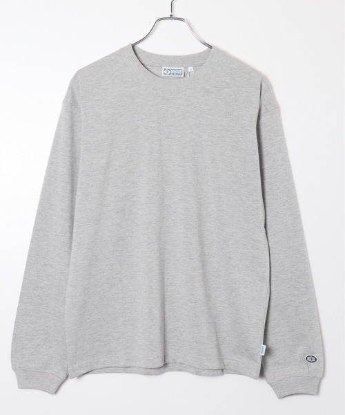 DISCUS ATHLETIC(ディスカス アスレチック)の「【DISCUS ATHLETIC/ディスカス アスレチック】USAコットンブレンドヘビーウェイトロンT(Tシャツ/カットソー・メンズ・ブラック/ホワイト/ネイビー/グレイッシュベージュ/オートミール/杢グレー・MEDIUM/LARGE/X-LARGE)」の16枚目の写真