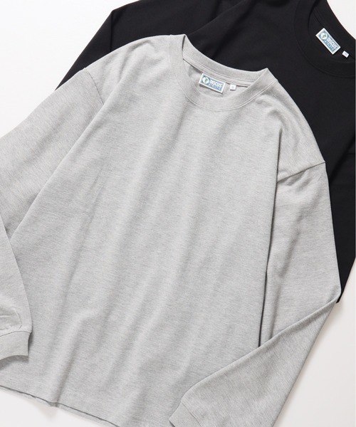 DISCUS ATHLETIC(ディスカス アスレチック)の「【DISCUS ATHLETIC/ディスカス アスレチック】USAコットンブレンドヘビーウェイトロンT(Tシャツ/カットソー・メンズ・ブラック/ホワイト/ネイビー/グレイッシュベージュ/オートミール/杢グレー・MEDIUM/LARGE/X-LARGE)」の8枚目の写真