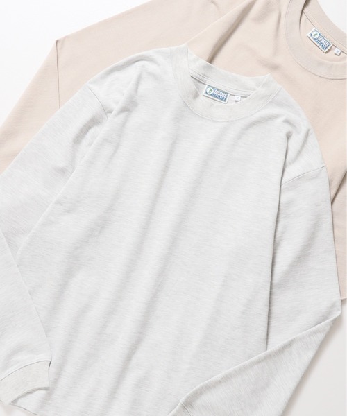 DISCUS ATHLETIC(ディスカス アスレチック)の「【DISCUS ATHLETIC/ディスカス アスレチック】USAコットンブレンドヘビーウェイトロンT(Tシャツ/カットソー・メンズ・ブラック/ホワイト/ネイビー/グレイッシュベージュ/オートミール/杢グレー・MEDIUM/LARGE/X-LARGE)」の9枚目の写真