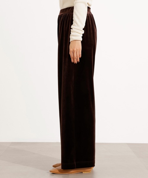 N.（N. Natural Beauty Basic）（エヌエヌナチュラルビューティーベーシック）の「ベロアパンツ（その他パンツ・レディース・ベージュ/ブラウン・MEDIUM）」の12枚目の写真