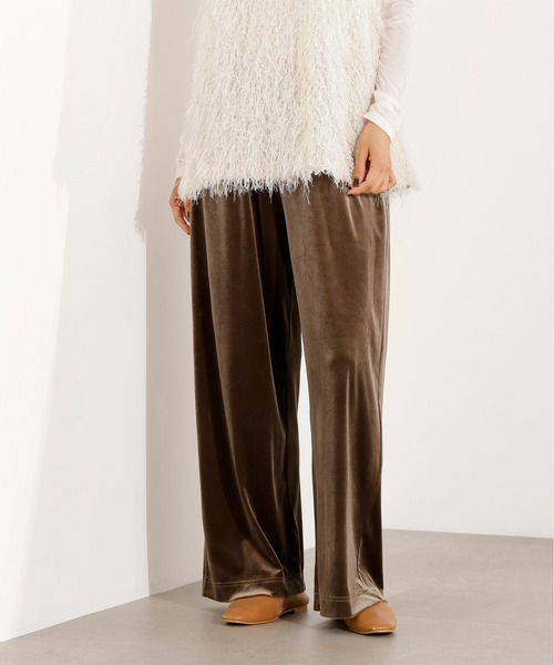 N.（N. Natural Beauty Basic）（エヌエヌナチュラルビューティーベーシック）の「ベロアパンツ（その他パンツ・レディース・ベージュ/ブラウン・MEDIUM）」の17枚目の写真