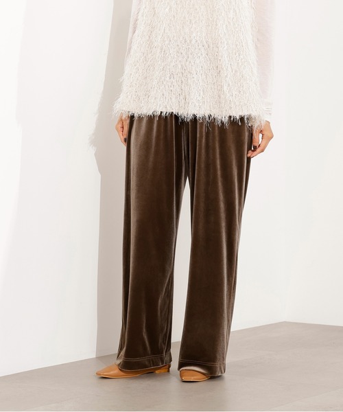 N.（N. Natural Beauty Basic）（エヌエヌナチュラルビューティーベーシック）の「ベロアパンツ（その他パンツ・レディース・ベージュ/ブラウン・MEDIUM）」の22枚目の写真