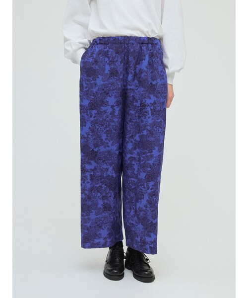 mizuiroind（ミズイロインド）の「mizuiro ind プリントイージーパンツ（その他パンツ・レディース・ブルー/ベージュ・FREE）」の9枚目の写真