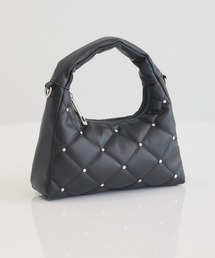 earth music&ecology | スタッズキルトバッグ(ハンドバッグ)