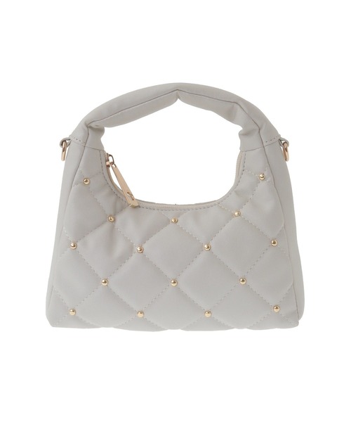 earth music&ecology(アースミュージックアンドエコロジー)の「スタッズキルトバッグ(ハンドバッグ・レディース・アイボリー/ライトブラウン/ブラック・FREE)」の20枚目の写真