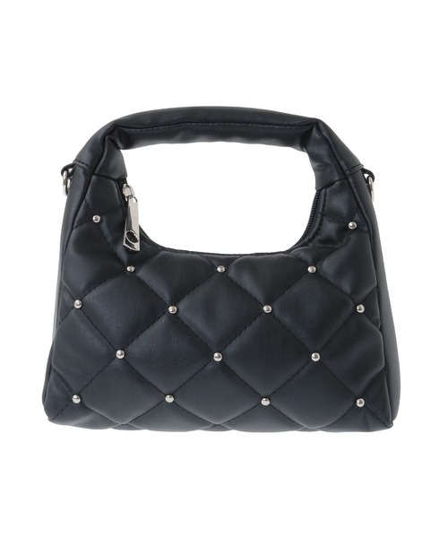 earth music&ecology(アースミュージックアンドエコロジー)の「スタッズキルトバッグ(ハンドバッグ・レディース・アイボリー/ライトブラウン/ブラック・FREE)」の22枚目の写真