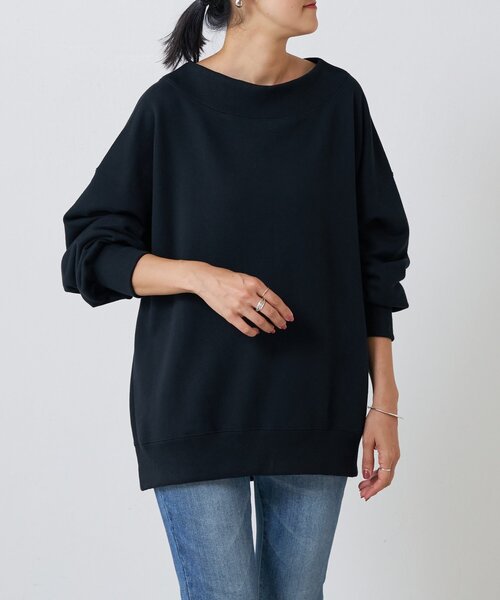 BEARDSLEY(ビアズリー)の「Ronde刺繍裏毛プルオーバー(Tシャツ/カットソー・レディース・カーキ/ブラック・FREE)」の6枚目の写真