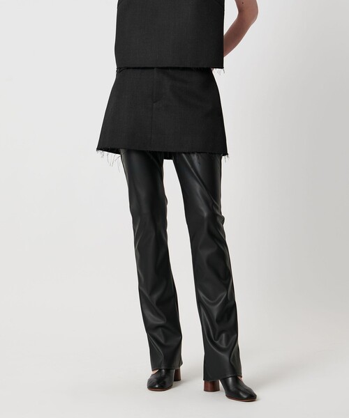 AEWEN MATOPH（イウエン マトフ）の「＜AEWEN MATOPH＞ウールミニスカート（スカート・レディース・ブラック/ブラウン・36/38）」の2枚目の写真