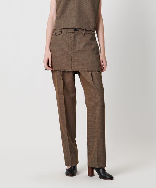 AEWEN MATOPH（イウエン マトフ）の「＜AEWEN MATOPH＞ウールミニスカート（スカート・レディース・ブラック/ブラウン・36/38）」の4枚目の写真