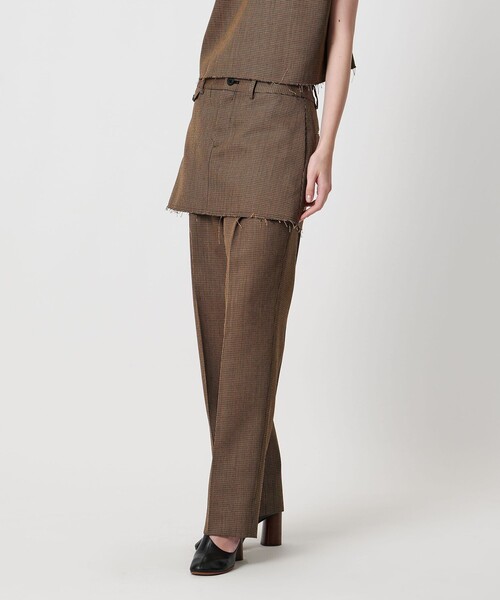 AEWEN MATOPH（イウエン マトフ）の「＜AEWEN MATOPH＞ウールミニスカート（スカート・レディース・ブラック/ブラウン・36/38）」の9枚目の写真