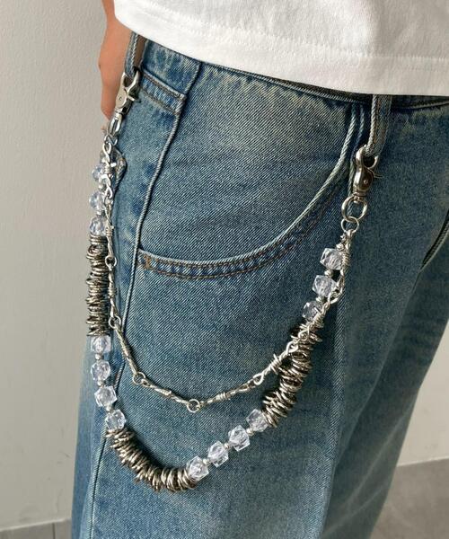 WEGO(ウィゴー)の「WEGO/デザイン2連ウォレットチェーン(ウォレットチェーン・メンズ・その他1・FREE)」の1枚目の写真