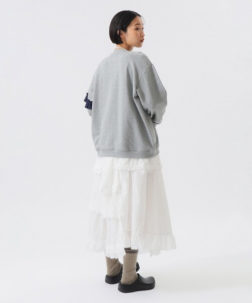 TORI-TO（トリト）の「【別注】TORI-TO / ティアード スカート（スカート・レディース・ブラック/ホワイト・ONE SIZE）」の4枚目の写真