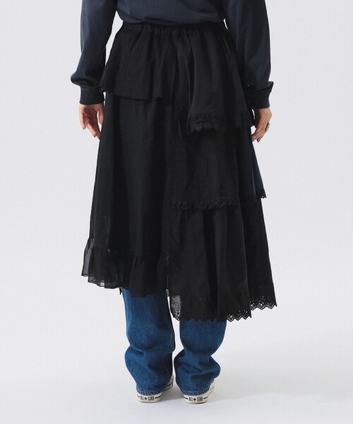 TORI-TO（トリト）の「【別注】TORI-TO / ティアード スカート（スカート・レディース・ブラック/ホワイト・ONE SIZE）」の13枚目の写真