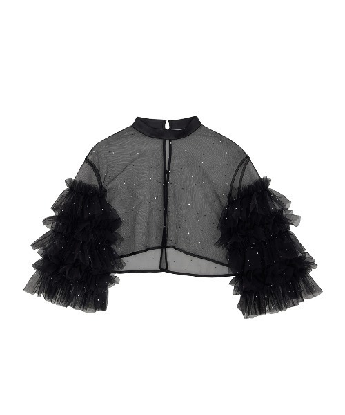 2WAY BIJOU RUFFLE TOP SET ROMPERS（パンツドレス）｜Ameri（アメリ