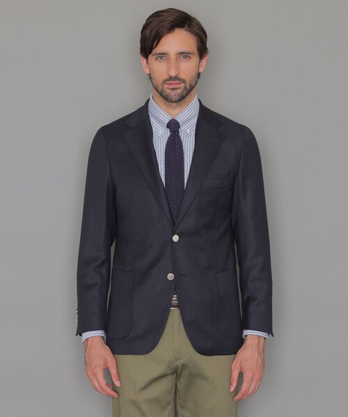 MACKINTOSH LONDON(マッキントッシュ ロンドン)の「【Martin Sons/マーティンソン】ホップサックブレザー(テーラードジャケット・メンズ・ネイビー・36/40/38/42)」の9枚目の写真