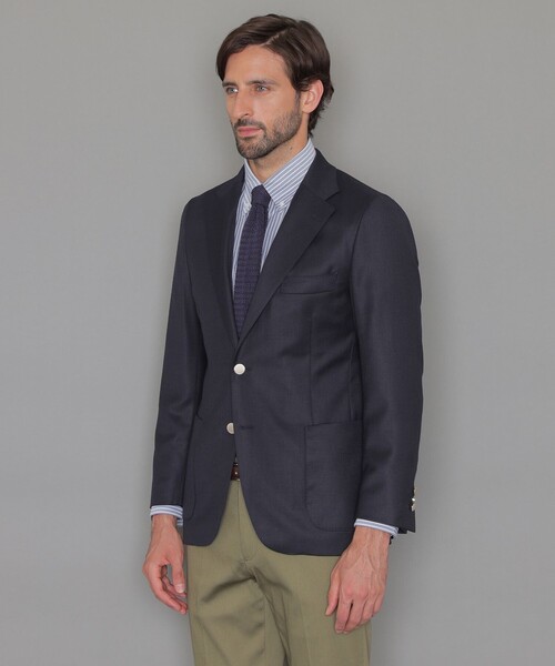 MACKINTOSH LONDON(マッキントッシュ ロンドン)の「【Martin Sons/マーティンソン】ホップサックブレザー(テーラードジャケット・メンズ・ネイビー・36/40/38/42)」の8枚目の写真