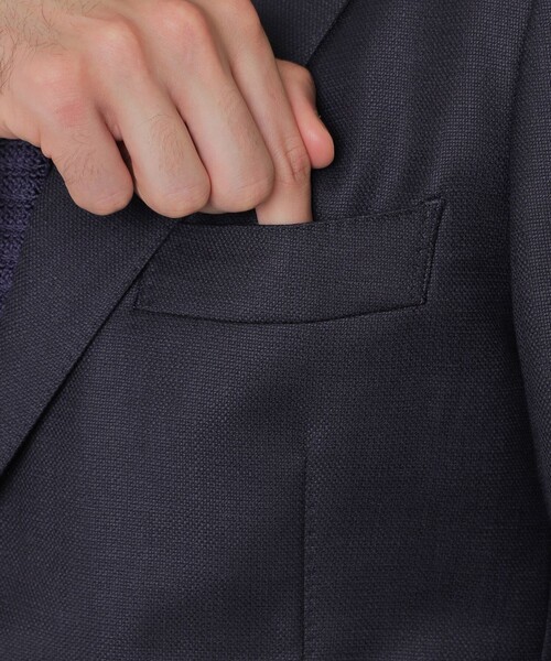 MACKINTOSH LONDON(マッキントッシュ ロンドン)の「【Martin Sons/マーティンソン】ホップサックブレザー(テーラードジャケット・メンズ・ネイビー・36/40/38/42)」の6枚目の写真