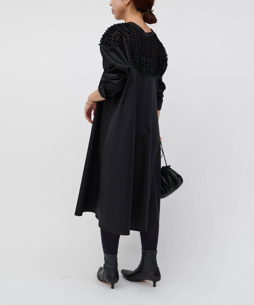 LIVETART（リヴェタート）の「フェザージャガードフレアワンピース（ワンピース・レディース・ブラック・FREE）」の12枚目の写真