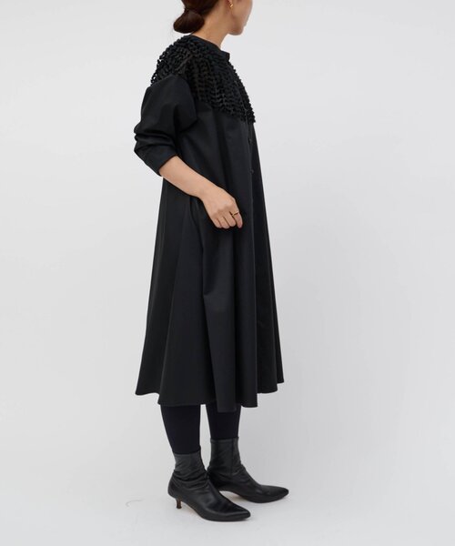 LIVETART（リヴェタート）の「フェザージャガードフレアワンピース（ワンピース・レディース・ブラック・FREE）」の14枚目の写真