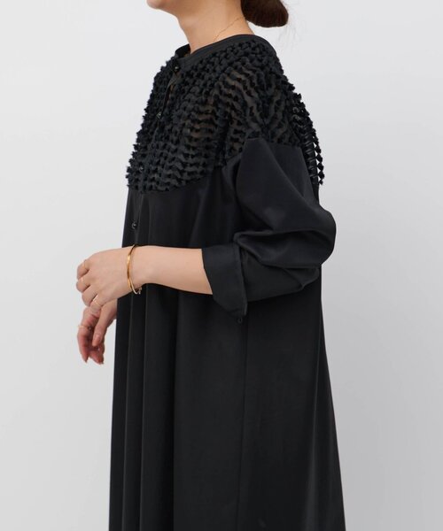 LIVETART（リヴェタート）の「フェザージャガードフレアワンピース（ワンピース・レディース・ブラック・FREE）」の16枚目の写真