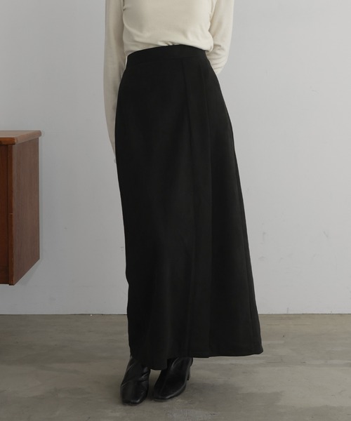 hellam（へラム）の「フェイクスエードIラインスカート（スカート・レディース・ブラウン/アイボリー/ブラック・FREE）」の9枚目の写真
