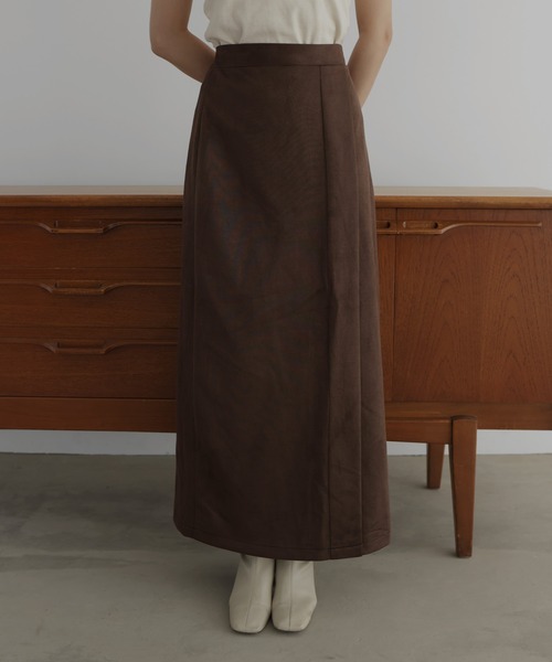 hellam（へラム）の「フェイクスエードIラインスカート（スカート・レディース・ブラウン/アイボリー/ブラック・FREE）」の18枚目の写真