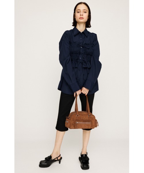 SLY（スライ）の「BUSTIER LAYRED SH ビスチェ レイヤード シャツ 秋服（シャツ/ブラウス・レディース・ネイビー/ピンク系その他/ネイビー系・FREE）」の13枚目の写真