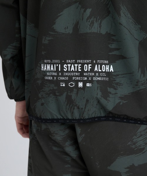 RVCA(ルーカ)の「RVCA メンズ HAWAII YOGGER JACKET ジャケット 【2025年秋冬モデル】/ルーカセットアップ対応総柄ジップアップナイロンジャケット(ブルゾン・メンズ・カモフラージュ・SMALL/MEDIUM/LARGE/X-LARGE)」の7枚目の写真