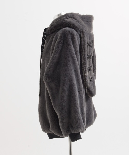 REFLEM/レフレム』うさ耳BIGファーパーカー/ファーブルゾン フーディー