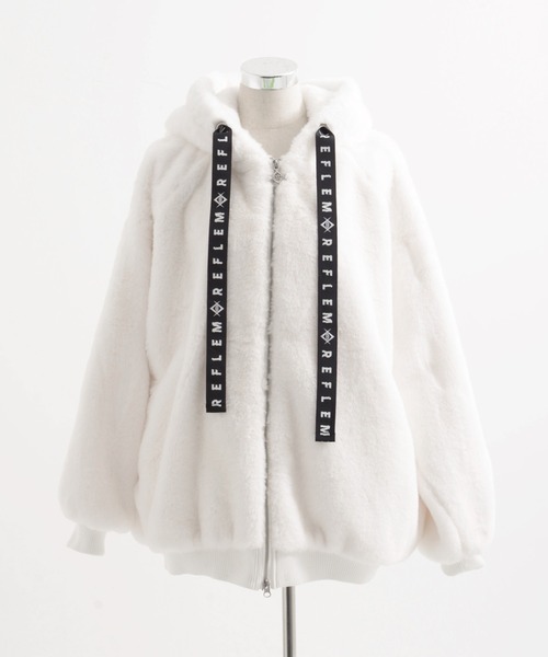 REFLEM/レフレム』うさ耳BIGファーパーカー/ファーブルゾン フーディー