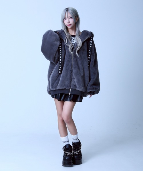 レフレム　うさ耳BIGファーブルゾン REFLEM（レフレム）の「『REFLEM/レフレム』うさ耳BIGファー