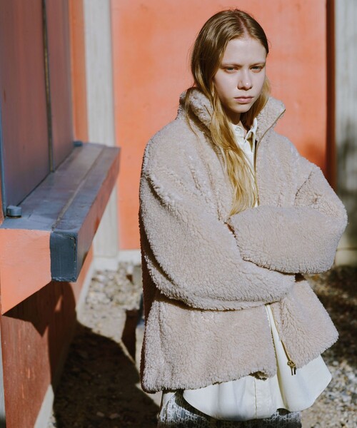 セール】ボア スタンドカラー ブルゾン（ブルゾン）｜green label