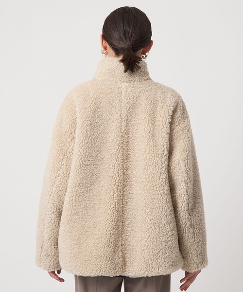 セール】ボア スタンドカラー ブルゾン（ブルゾン）｜green label