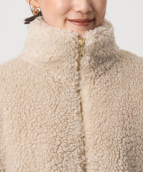 ボア スタンドカラー ブルゾン セール】ボア スタンドカラー ブルゾン（ブルゾン）｜green label