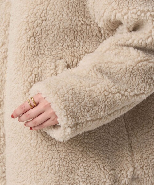 ボア スタンドカラー ブルゾン（ブルゾン）｜green label relaxing