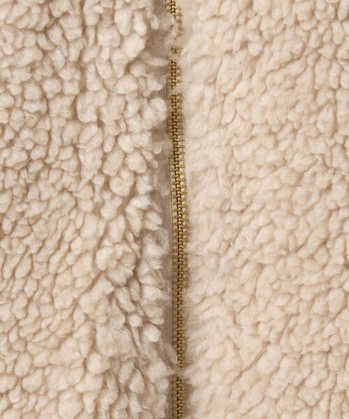 green label relaxing(グリーンレーベルリラクシング)の「ボア スタンドカラー ブルゾン(ブルゾン・レディース・ダークグレー/ベージュ/その他1・FREE)」の9枚目の写真